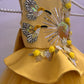 Mustard Yellow Handmade Baby Dress