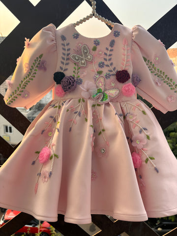 Pink Handmade Baby Dress