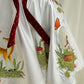 White Hand painted birthday dress for little princess