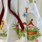 White Hand painted birthday dress for little princess