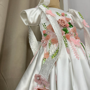 White birthday dress for princess