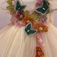 Beige Handmade 3D Dress