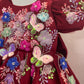 Maroon Handmade Baby Dress