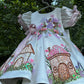 White Handpainted Dress
