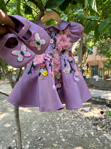 Purple Birthday dress for Girls