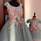 Blue Mother Daughter Dress