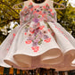 White Handmade 3D Butterfly Dress