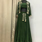 Green designer dress