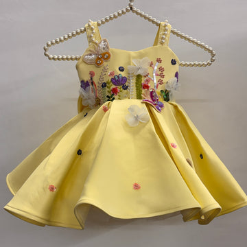 Butter Yellow Handmade Dress