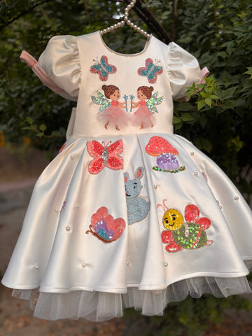 Fairy Hand Painted Baby Dress