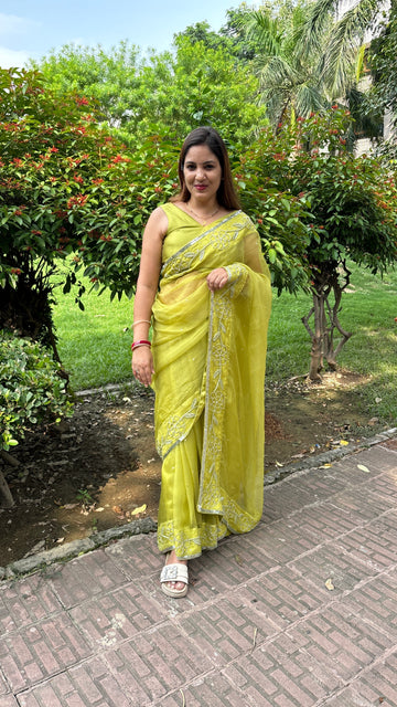 Green Saree