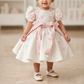 White Back Big Bow Baby Dress