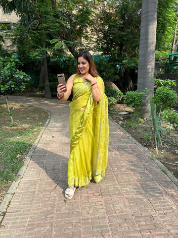 Green Saree