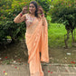 Peach color beautiful hand crafted blouse