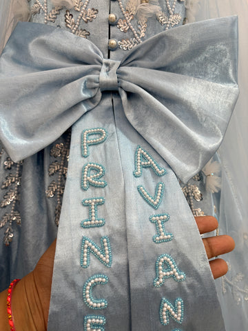 Birthday Dress Gown in Elsa Blue colour