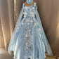 Birthday Dress Gown in Elsa Blue colour