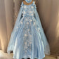 Birthday Dress Gown in Elsa Blue colour