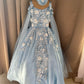 Birthday Dress Gown in Elsa Blue colour