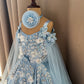 Birthday Dress Gown in Elsa Blue colour