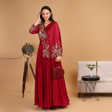 EF1007 - Handmade Cape Dress