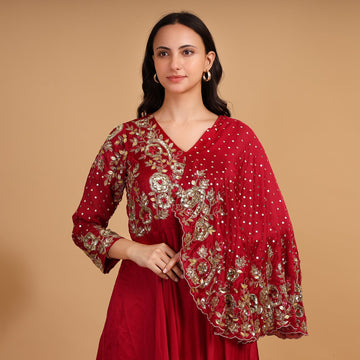 EF1007 - Handmade Cape Dress
