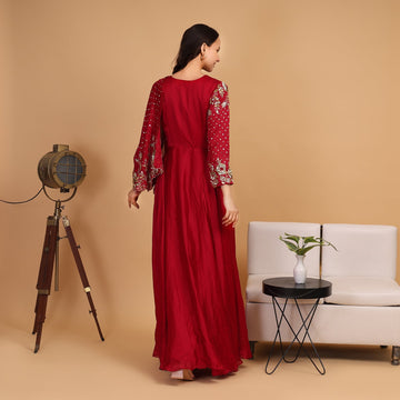 EF1007 - Handmade Cape Dress