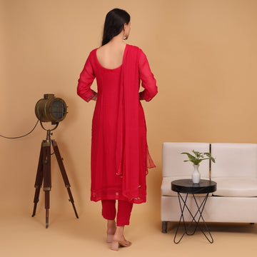 EF1016 - Pink Handmade Suit Set