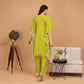 EF1019 - Green Handmade Kaftan Set