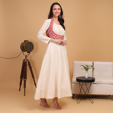 EF1025 - Off White dress with Jacket