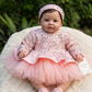 Pink Handmade Peplum Dress