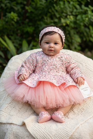 Pink Handmade Peplum Dress