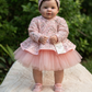 Pink Handmade Peplum Dress