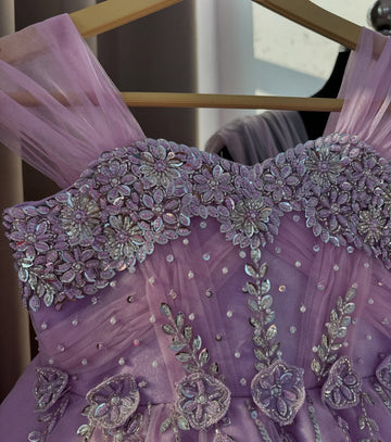 Lavender Butterflies Mom and Daughter Combo