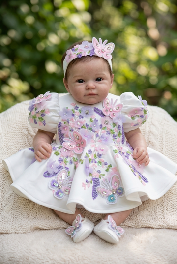 White Handmade Birthday Dress