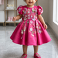 Deep Pink Handmade Baby Dress