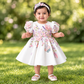 White Handmade 3D Butterfly Baby Dress